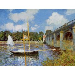The Road Bridge at Argenteuil Painting Reproduction