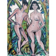 Adam and Eve Painting Reproduction