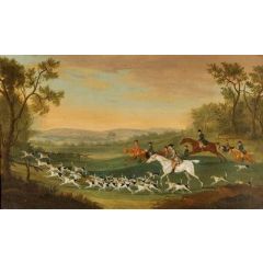 Hunting Scene Painting Reproduction