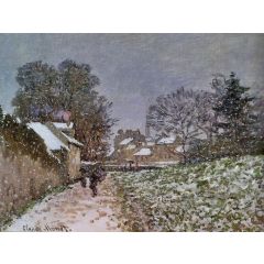Snow at Argenteuil Painting Reproduction