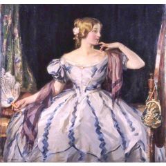 A Victorian Debutante Painting Reproduction