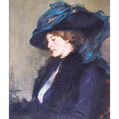 The Blue Veil Painting Reproduction