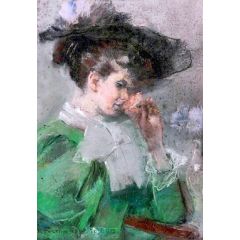 Elizabeth, Niece of the Artist Painting Reproduction