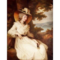 Lady Elizabeth Christiana Hervey, 1759–1824, Lady Elizabeth Foster, Later Duchess of Devonshire Painting Reproduction