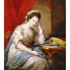 Barbara St. John Bletsoe, Countess of Coventry Painting Reproduction