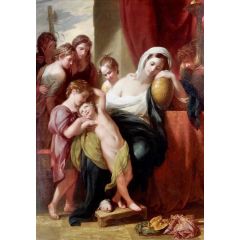Agrippina and Her Children Mourning over the Ashes of Germanicus Painting Reproduction