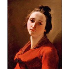 Head of a young Woman Painting Reproduction