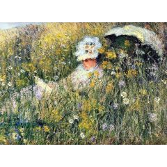 In the Meadow, detail Painting Reproduction
