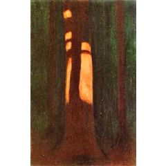 Hard Shadow Cast on Trunk Painting Reproduction