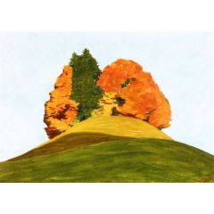 Hill in Autumn (first version) Painting Reproduction