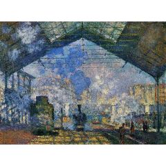 The Saint-Lazare Station Painting Reproduction