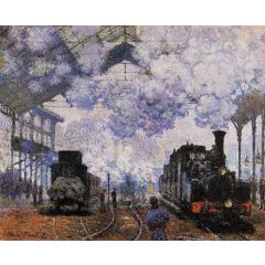 Arrival at Saint-Lazare Station Painting Reproduction