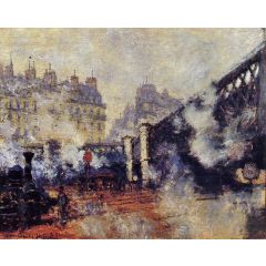 The Pont de l’Europe, Saint-Lazare Station Painting Reproduction