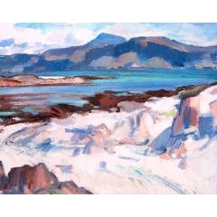 Ben More from Martyrs Bay, Iona Painting Reproduction