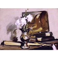 Flowers in a Silver Jug Painting Reproduction