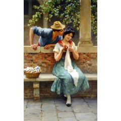 Venetian Lovers Painting Reproduction