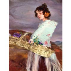 Gypsy Flower Seller Painting Reproduction