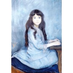 Portrait of Mademoiselle Granier Painting Reproduction
