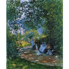 At the Parc Monceau Painting Reproduction
