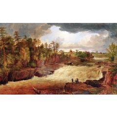 Little Falls on the Passaic, with a Storm Coming Up Painting Reproduction
