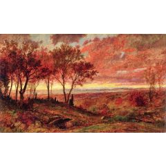 Autumn Sunset Painting Reproduction