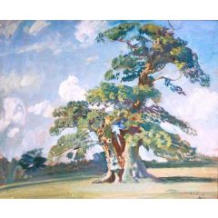 The Old Oak, Mistley Park Painting Reproduction