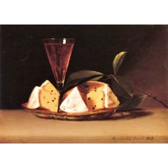 Still Life with Raisin Cake Painting Reproduction