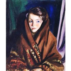 Her Sunday Shawl Painting Reproduction