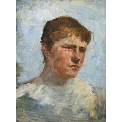 August Blue, study Painting Reproduction