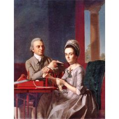 Mr. and Mrs Thomas Mifflin, Sarah Morris Painting Reproduction