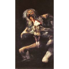 Saturn Devouring His Son Painting Reproduction