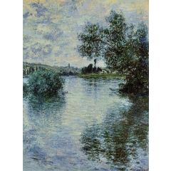 The Seine at Vetheuil Painting Reproduction