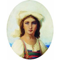 Italian Girl Painting Reproduction