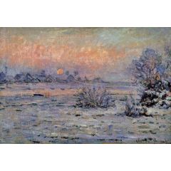 Soleil d’hiver à Lavacourt, also known as Winter Sun at Lavacourt Painting Reproduction