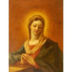The Virgin at Prayer Painting Reproduction