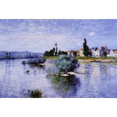 The Seine at Lavacourt Painting Reproduction