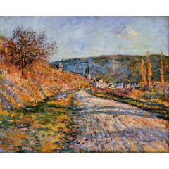 The Road to Vetheuil Painting Reproduction