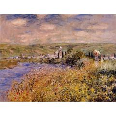 Vetheuil Seen from Ile Saint Martin Painting Reproduction