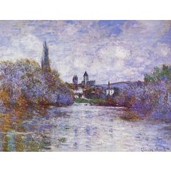 The Small Arm of the Seine at Vetheuil Painting Reproduction