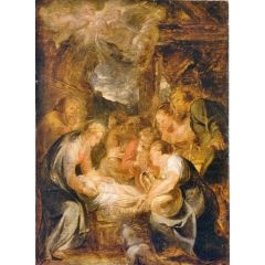 Adoration of the Shepherds Painting Reproduction