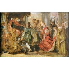 Generosity of Scipio Painting Reproduction