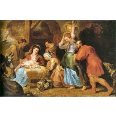 Adoration of the Shepherds Painting Reproduction