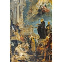 Miracle of St Francis Painting Reproduction