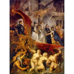 Arrival of Marie de Medici at Marseilles Painting Reproduction