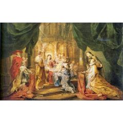 St Ildefonso Receiving a Priest Cloak Painting Reproduction