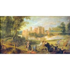 Castle Garden Painting Reproduction