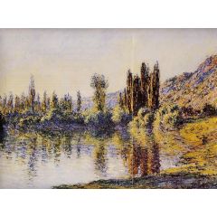 The Seine at Vetheuil Painting Reproduction