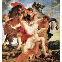 Rape of the Daughters of Leucippus Painting Reproduction