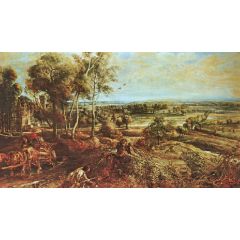 A View of Het Steen in the Early Morning, also known as Chateau de Steen Painting Reproduction