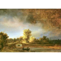 Landscape with Stone Bridge Painting Reproduction